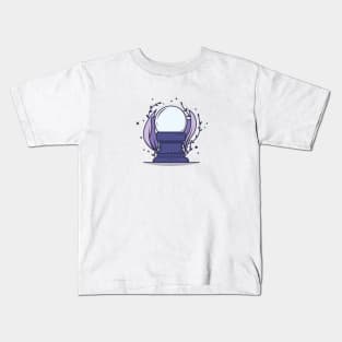 Mysterious and purple crystal ball Kids T-Shirt